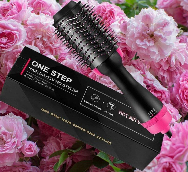 ✨ 3-in-1 One Step Hot Air Brush 🔥 Effortlessly Dry, Straighten & Add Volume 💨💁‍♀️