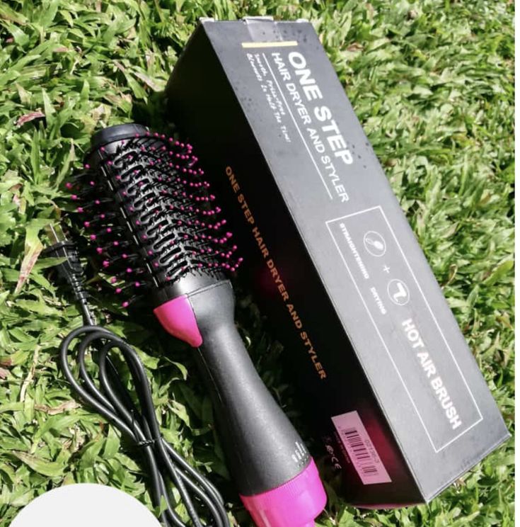 ✨ 3-in-1 One Step Hot Air Brush 🔥 Effortlessly Dry, Straighten & Add Volume 💨💁‍♀️